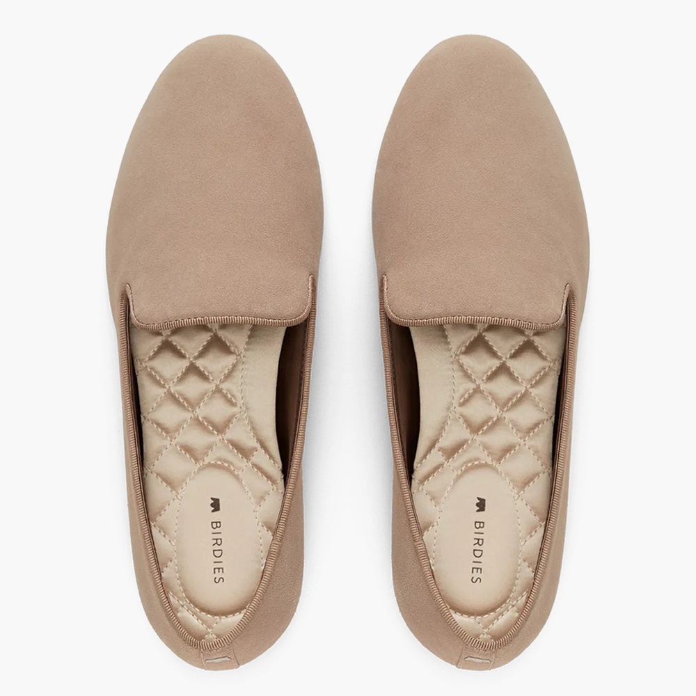 Birdies “The Starling” loafer in Latte Suede, size 8.5